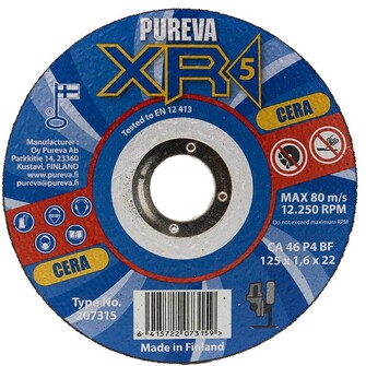 Pureva 125x1.6 XR5 Cera katkaisulaikka