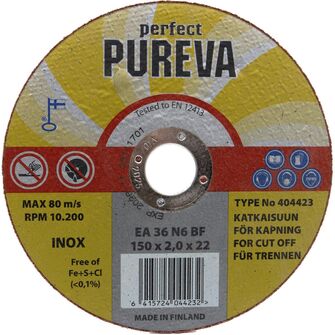 Pureva 150x2.0 XR3 Inox katkaisulaikka