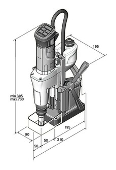 Fein KBM 50 U magneettiporakone