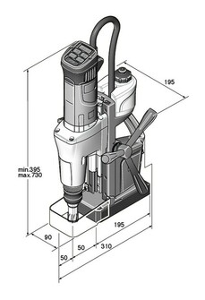 Fein KBM 50 U magneettiporakone