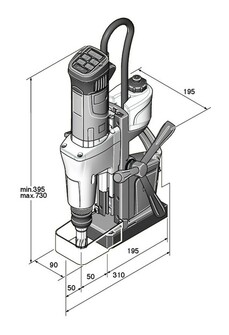 Fein KBM 50 U magneettiporakone