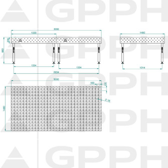 GPPH ECO 3000x1480 hitsauspöytä
