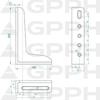 GPPH PLUS Suorakulma 300x190