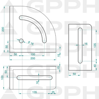 GPPH PRO Suorakulma 200x200