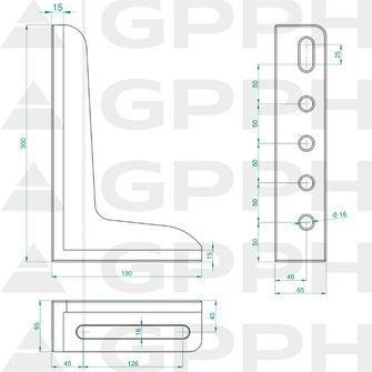 GPPH PRO Suorakulma 300x190