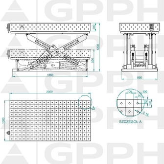 GPPH PRO XWT 2000x1000 hitsauspöytä