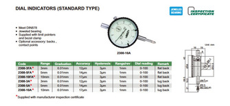Insize 0-3mm mittakello