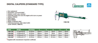 Insize 150mm digi työntömitta