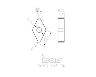 Iscar DNMG 150612-GN IC9250 10kpl