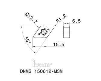 Iscar DNMG 150612-M3M IC6015 10kpl