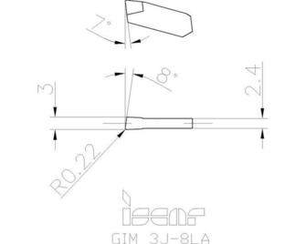 Iscar GIM 3J-8LA IC908 10kpl