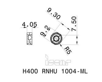 Iscar H400 RNHU 1004-ML IC830 10kpl