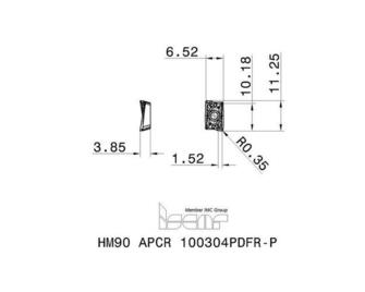 Iscar HM90 APCR 100304PDFR-P IC28 10kpl