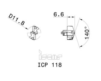 Iscar ICP 118 IC908 2kpl