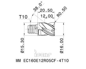 Iscar MM EC160E12R05CF-4T10 IC908 2kpl