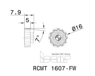 Iscar RCMT 1607-FW IC908 10kpl