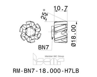 Iscar RM-BN7-18.000-H7LB IC908