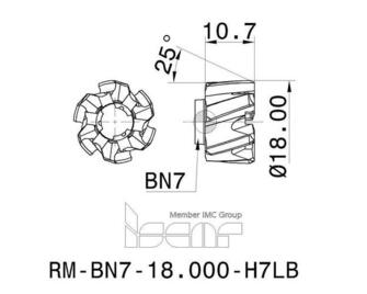 Iscar RM-BN7-18.000-H7LB IC908