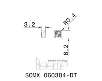 Iscar SOMX 060304-DT IC908 10kpl