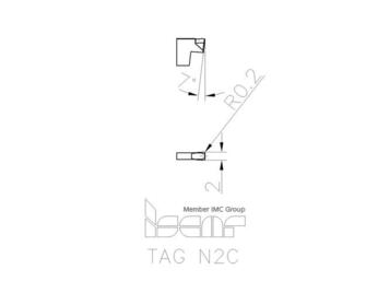 Iscar TAG N2C IC808 10kpl