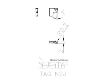Iscar TAG N2J IC808 10kpl