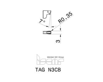 Iscar TAG N3CB IC808 10kpl