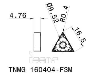 Iscar TNMG 160404-F3M IC6025 10kpl