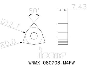 Iscar WNMX 080708-M4PW IC8150 10kpl