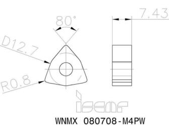 Iscar WNMX 080708-M4PW IC8150 10kpl