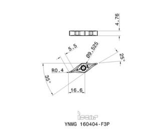Iscar YNMG 160404-F3P IC8250 10kpl