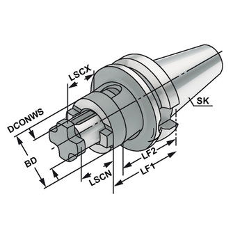 Kemmler BT40-55-16 jyrsintuurna