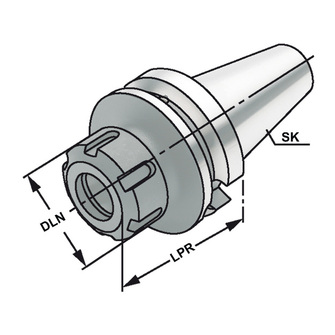Kemmler BT40-60-ER25 holkki-istukka