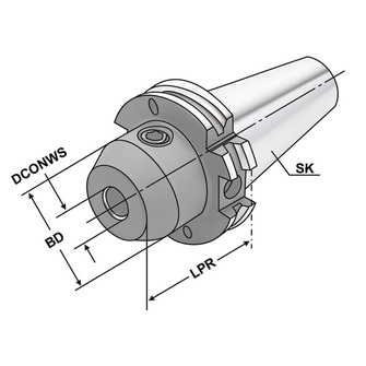 Kemmler SK40-100-32 weldonistukka