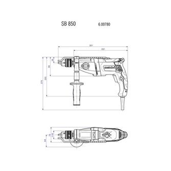 Metabo SBE850-2 iskuporakone