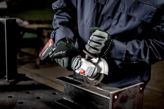 Metabo W18LT BL 11-125 Akkukulmahiomakone Runko, metaBOX