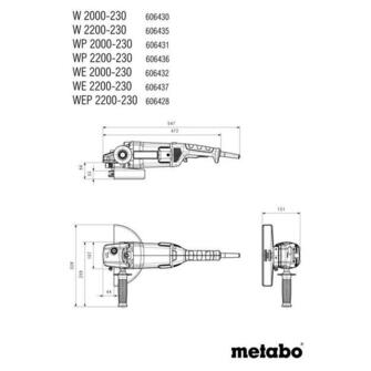 Metabo WE2200-230 kulmahiomakone