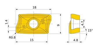 Mitsubishi AOMT 184808PEER-H MC5020 10kpl