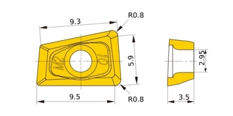 Mitsubishi QOMT 1035R-M2 VP15TF 10kpl