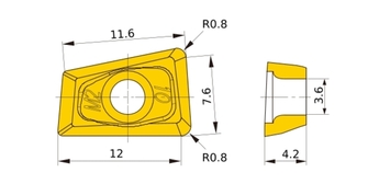 Mitsubishi QOMT 1342R-M2 VP15TF 10kpl
