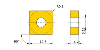 Mitsubishi SNMG 120408 UE6110 10kpl