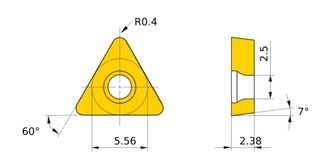 Mitsubishi TCMT 090204 NX2525 10kpl