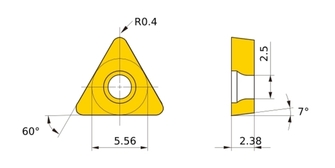 Mitsubishi TCMT 090204 NX2525 10kpl