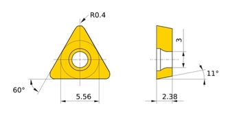 Mitsubishi TPGX 090204L UP20M 10kpl
