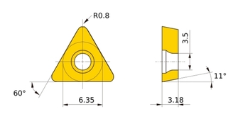 Mitsubishi TPGX 110308L UP20M 10kpl