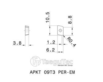 TaeguTec APKT 09T3PER-EM TT8080 10kpl