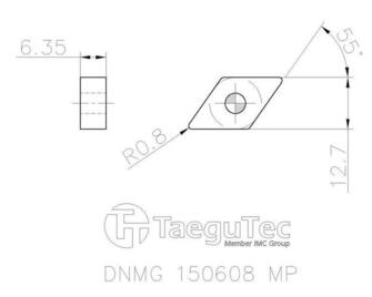 TaeguTec DNMG 150608MP TT5100 10kpl