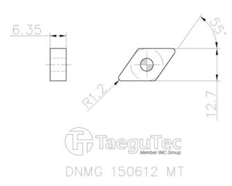TaeguTec DNMG 150612-MT TT8020 10kpl