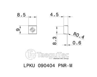 TaeguTec LPKU 090404 PNR-M TT9080 10kpl