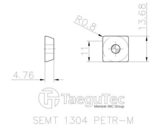 TaeguTec SEMT 1304PETR-M TT9030 10kpl