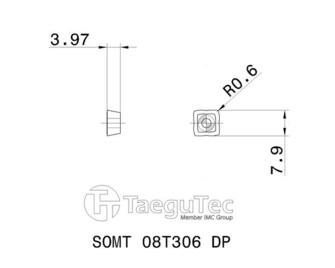 TaeguTec SOMT 08T306DP TT9080 10kpl